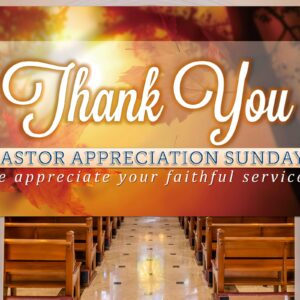 Nepnuser Thank You Pastor Photo Booth Backdrop Pastor Appreciation Month Sunday Decoration Church Farmhouse Wall Decor-5.9×3.6ft