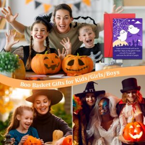 Halloween Boo Basket Stuffers for Women Men Spooky Basket Stuffers for Her Him Adult Women Thank You Card for Best Friends Birthday Cards Gifts Funny Halloween Cards for Girls Boys Sweetest Day Card