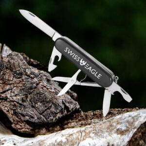 Swiss Eagle Classic Multi-Tool Pocket Army Knife - Packs 5 Tools In Your Pocket