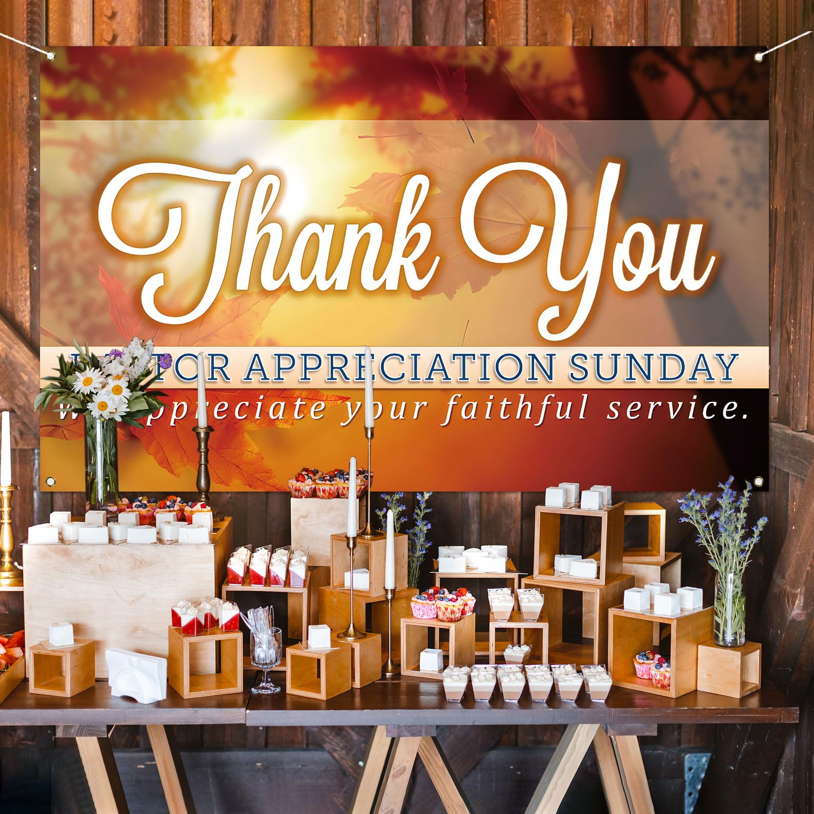 Nepnuser Thank You Pastor Photo Booth Backdrop Pastor Appreciation Month Sunday Decoration Church Farmhouse Wall Decor-5.9×3.6ft