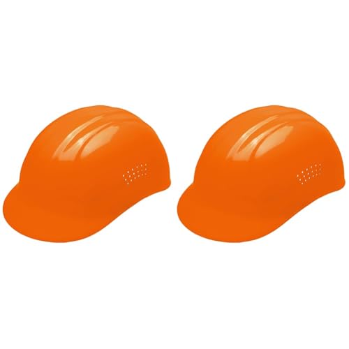 Delta Plus 67 STD Bump Cap with 4-Point, Slide-Lock Suspension, Hi Viz Orange, 6.5-7.75 (WEL19122HO) (Pack of 2)