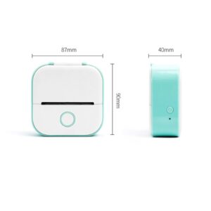 gemdwpw Snapprint Portable Printer, Printpod, Mini Photo Sticker Printer, Print Pod, Mini Sticker Portable Printer for School-White||4* Pod Roll