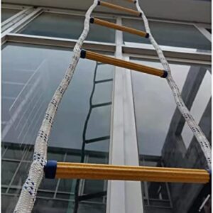 Rope Ladder, Escape Ladders Nylon Home Climbing Engineeladder Emergency Escape Ladder Fire Escape Ladder for and Balconies/20M/65.6Ft