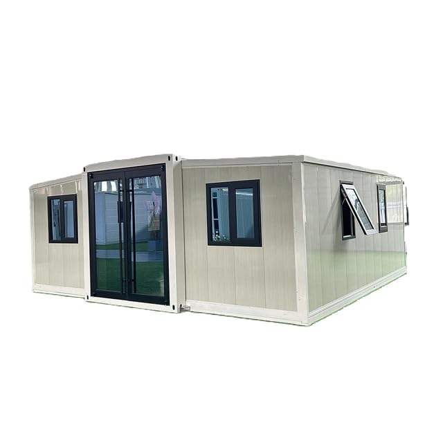 Prefab Expandable Portable House, 19x20 ft, Tiny House with 2 Bedroom Fully equiped Bathroom and Kitchen