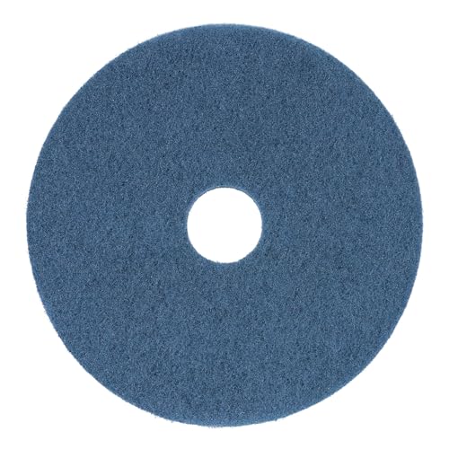 Boardwalk Scrubbing Floor Pads, 17" Diameter, Blue, 5/Carton