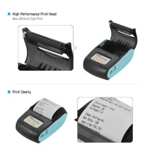 SHUAIGUO PT-210 Portable Thermal Printer Handheld 58mm Receipt Printer for Retail Stores Restaurants Factories Logistics, 10 Paper Rolls