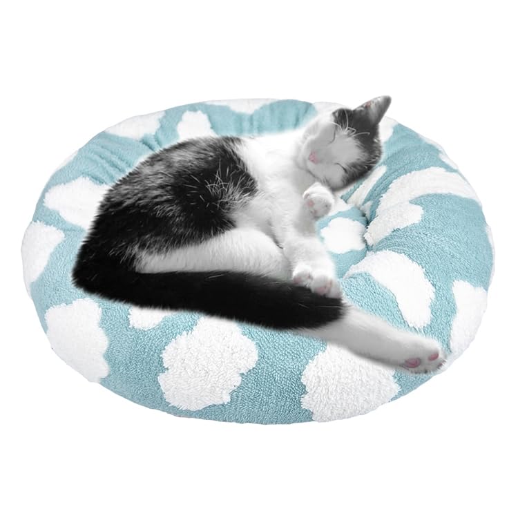 Whiskers & Friends Cat Bed, Cat Beds for Indoor Cats Washable, Small Dog Bed Calming Pet Bed, Cat Beds & Furniture, Large Cat Bed, Kitty Kitten Bed