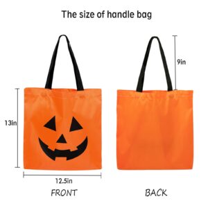 hsmyank 6PCS Halloween Trick or Treat Tote Bags, Halloween Party Bag For Candies, Biscuits, Cards12.5”X13”