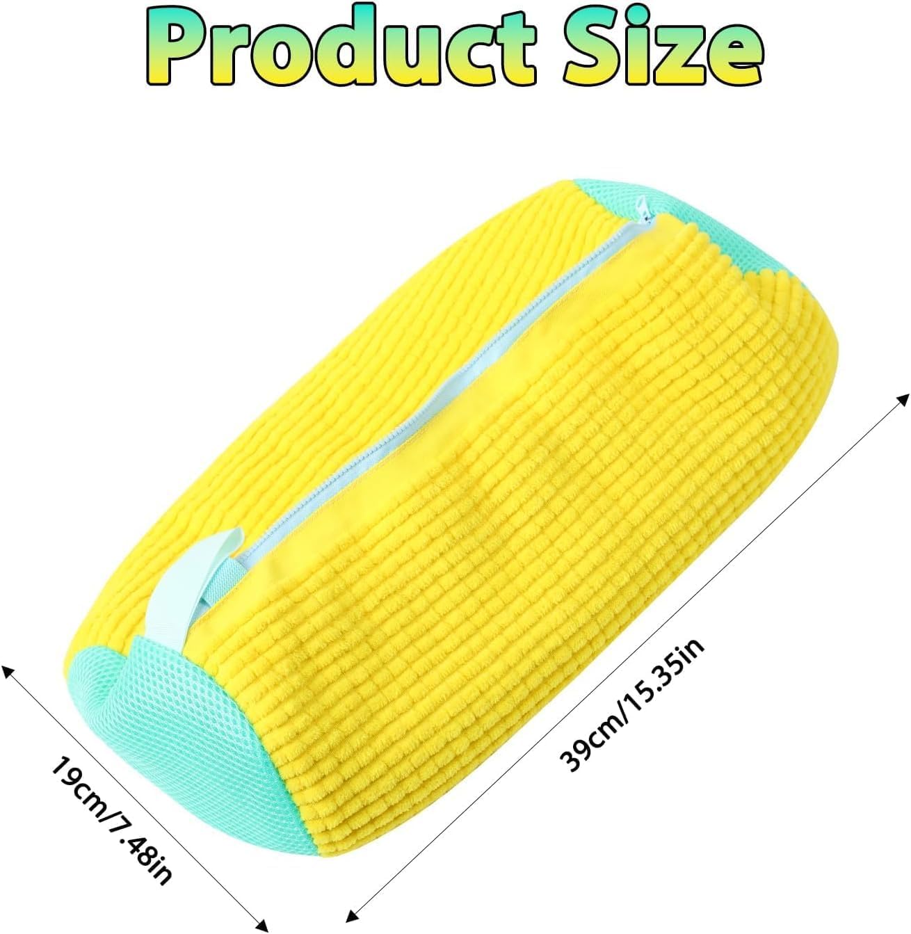 The shoe washing bag is specifically designed for washing machines and is suitable for cleaning and protecting sports shoes. It can be reused, including washing and drying functions (1 yellow piece)