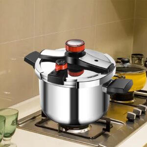 IEUDNS Stovetop Pressure Cooker Pressure Pot Cookware Secure Locking Fast Cooking Kitchen Soup Stewpot Cooking Pot for Camping Home, 4L