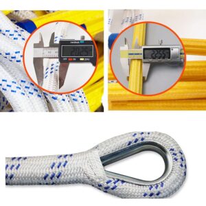 Safety Ladder,Reusable Escape Rope Ladder, Emergency Fire Escape Ladders, Nylon Home Climbing Engineeladder Escape from Window and Balcon/a/8M