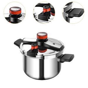 IEUDNS Stovetop Pressure Cooker Pressure Pot Cookware Secure Locking Fast Cooking Kitchen Soup Stewpot Cooking Pot for Camping Home, 4L