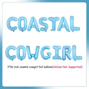 Wonmelody Cowgirl Bachelorette Decoration Coastal Cowgirl Balloon Banner Bachelorette Decor for Bridal Shower Coastal Theme Wedding Bachelorette Engagement Party