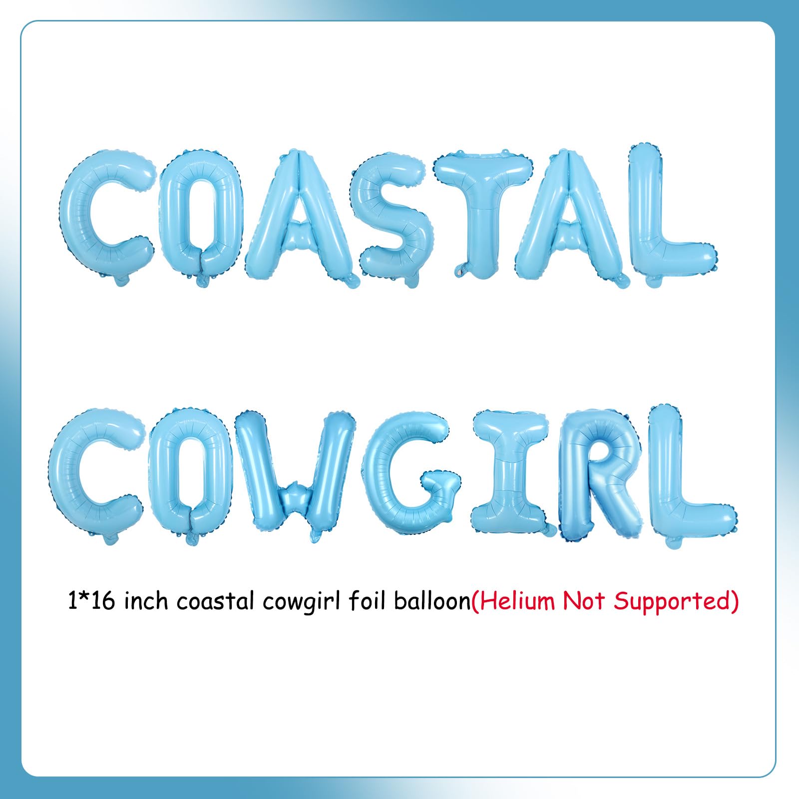 Wonmelody Cowgirl Bachelorette Decoration Coastal Cowgirl Balloon Banner Bachelorette Decor for Bridal Shower Coastal Theme Wedding Bachelorette Engagement Party