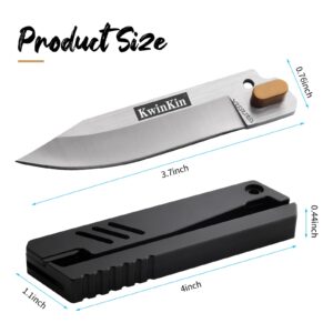 KWINKIN Stainless Steel Blade Folding Pocket Knife D2 Steel High Hardness Outdoor Tactical Knife Set Knives