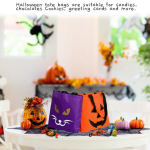 hsmyank 6PCS Halloween Trick or Treat Tote Bags, Halloween Party Bag For Candies, Biscuits, Cards12.5”X13”