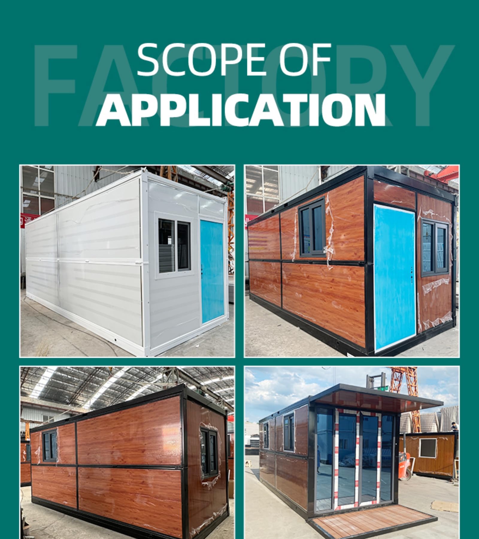 18㎡ Portable prefabricated Container Folding House | Customizable, Expandable, Movable, Stackable | Modular Container Folding Small House is Suitable for Hotels, Shops, Warehouses, Outdoors, etc.