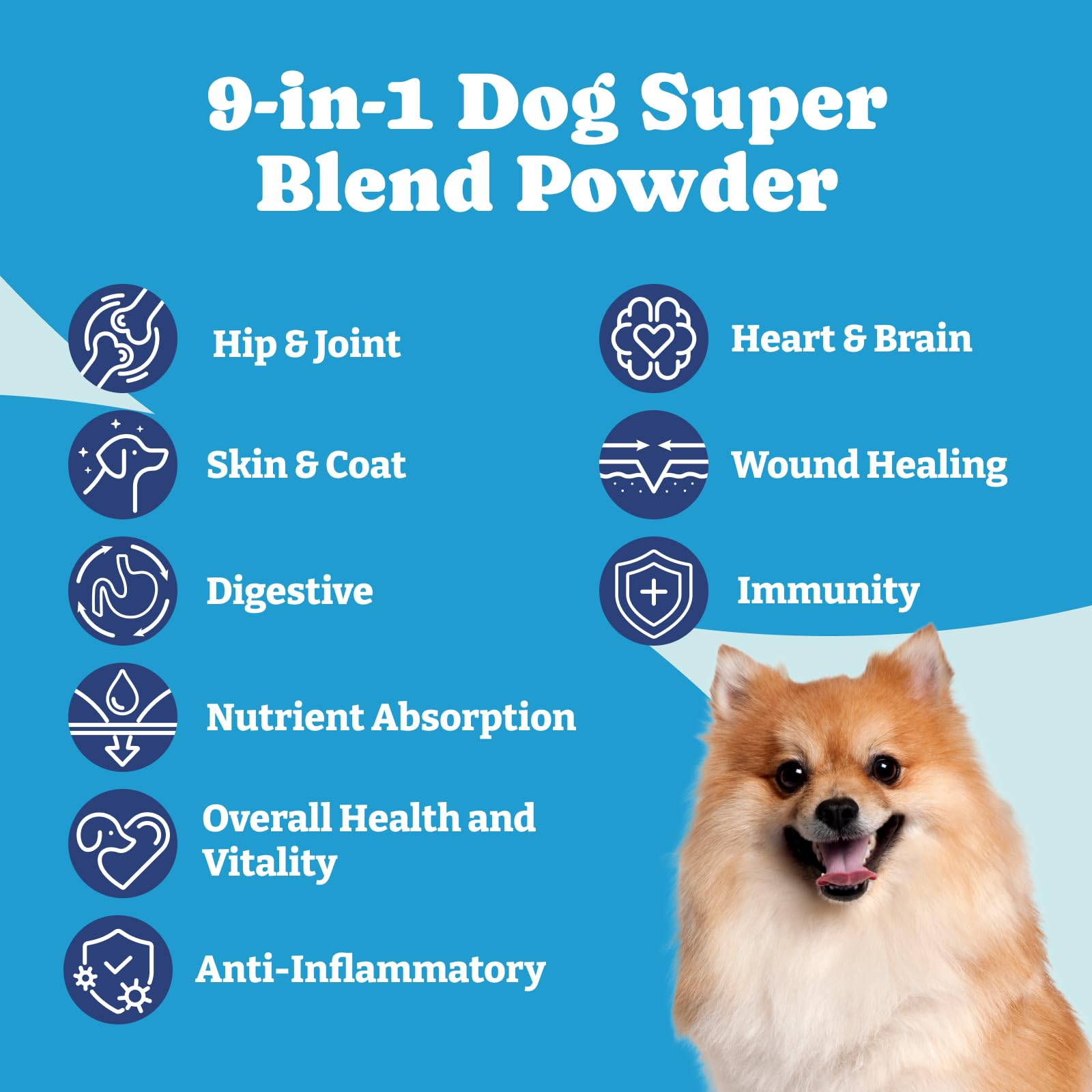 Advanced Probiotics for Dogs 60 Soft Chew + Superblend Powder 9 in 1 for Dogs