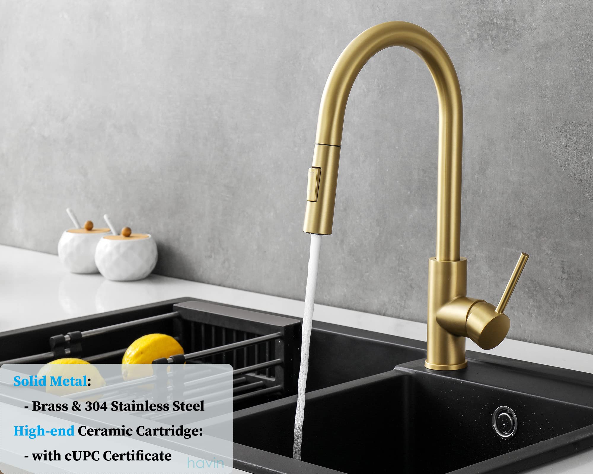 Havin Kitchen Faucet and Pot Filler Faucet