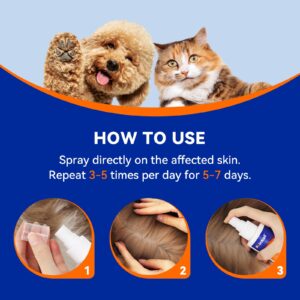 pointail Hot Spot Spray for Dogs and Cats, Hot Spot Treatment for Dogs for Itch Relief, Allergies, Chewing, Infections, Wound Care Spray for All Animals, 4oz