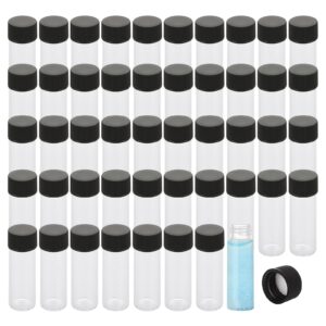 100pcs 5ml glass vials with screw caps small bottles for liquids,small liquid sample vial, for oil sample aromatherapy fragrance vials lightweight perfume travel