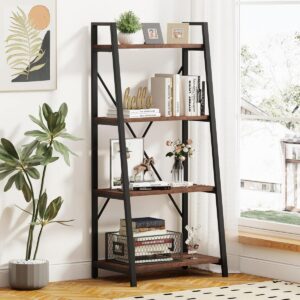 BON AUGURE 4 Tier Bookshelf and Record Stand