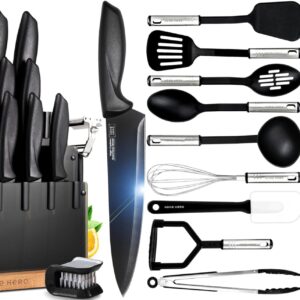 Home Hero 20 Pcs Knife Set + 35 Pcs Kitchen Utensils Set