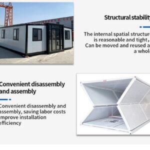 18㎡ Portable prefabricated Container Folding House | Customizable, Expandable, Movable, Stackable | Modular Container Folding Small House is Suitable for Hotels, Shops, Warehouses, Outdoors, etc.