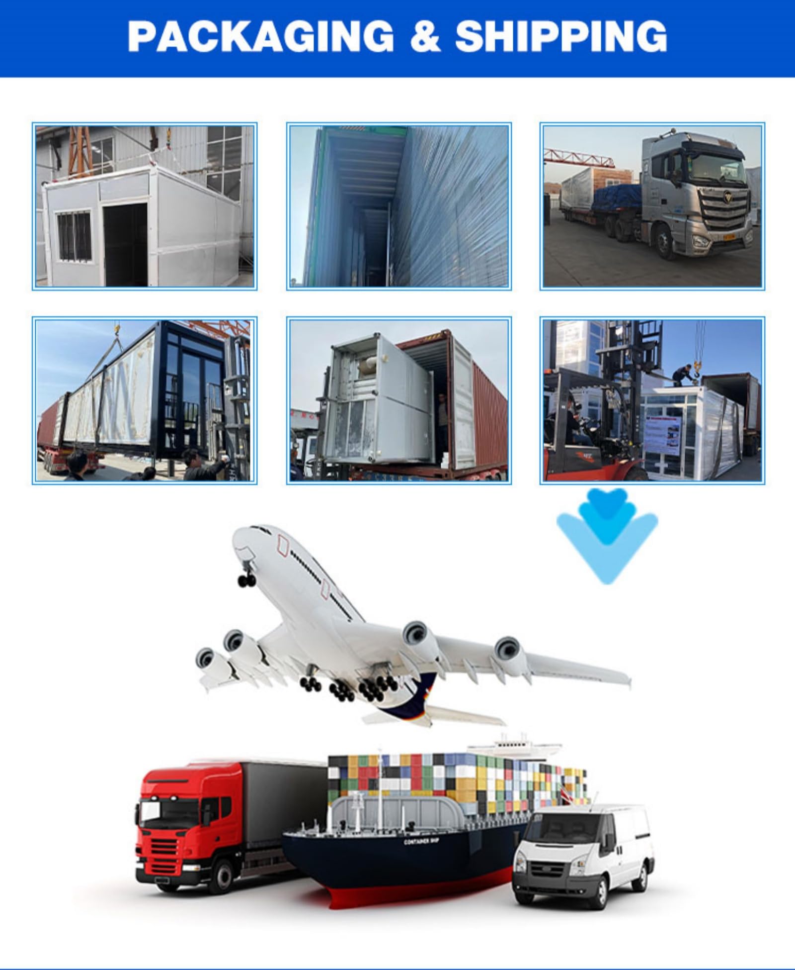 18㎡ Portable prefabricated Container Folding House | Customizable, Expandable, Movable, Stackable | Modular Container Folding Small House is Suitable for Hotels, Shops, Warehouses, Outdoors, etc.