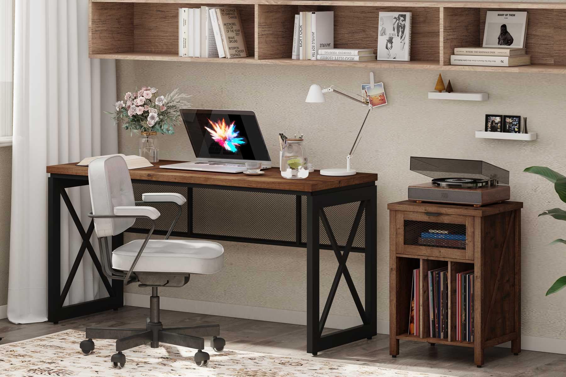 BON AUGURE Computer Desk and Record Stand