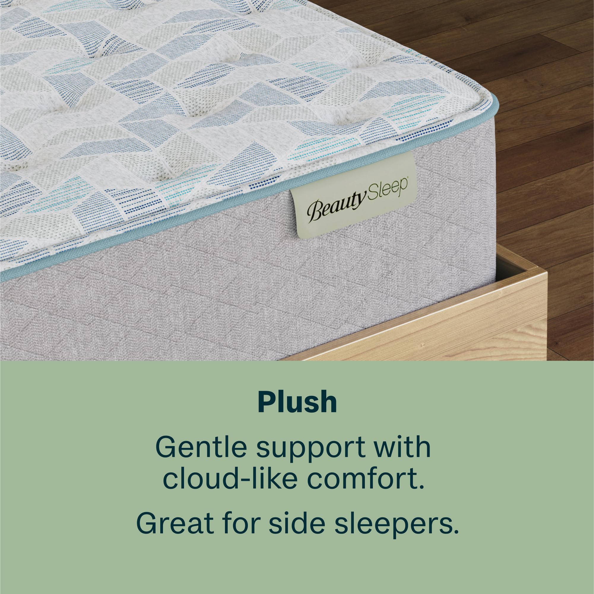 Beauty Sleep DreamRest Plush 13.75" Queen Mattress, Pocketed Coils, Cooling, Breathable, and Pressure Relieving - 100 Night Trial, CertiPUR-US Certified and 10 Year Limited Warranty