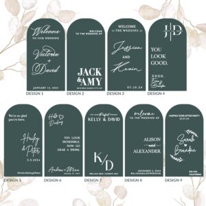 Personalized DIY Wedding Mirror Welcome Sign Decal - Custom Vinyl Sticker with Bride & Groom Names - Elegant Lettering for Bridal Shower, Reception Wall Decor, Event Signage