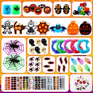 ChildFun 320 PCS Halloween Party Favors for Kids, Halloween Toys Bulk, Fidget Toys Bulk, Halloween Goodie Bag Stuffers, Halloween Classroom Favors, Halloween Treats Non Candy