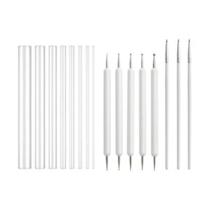 16pcs Dotting Pen Tools Set For Rock Painting Pottery Clay Modeling Art