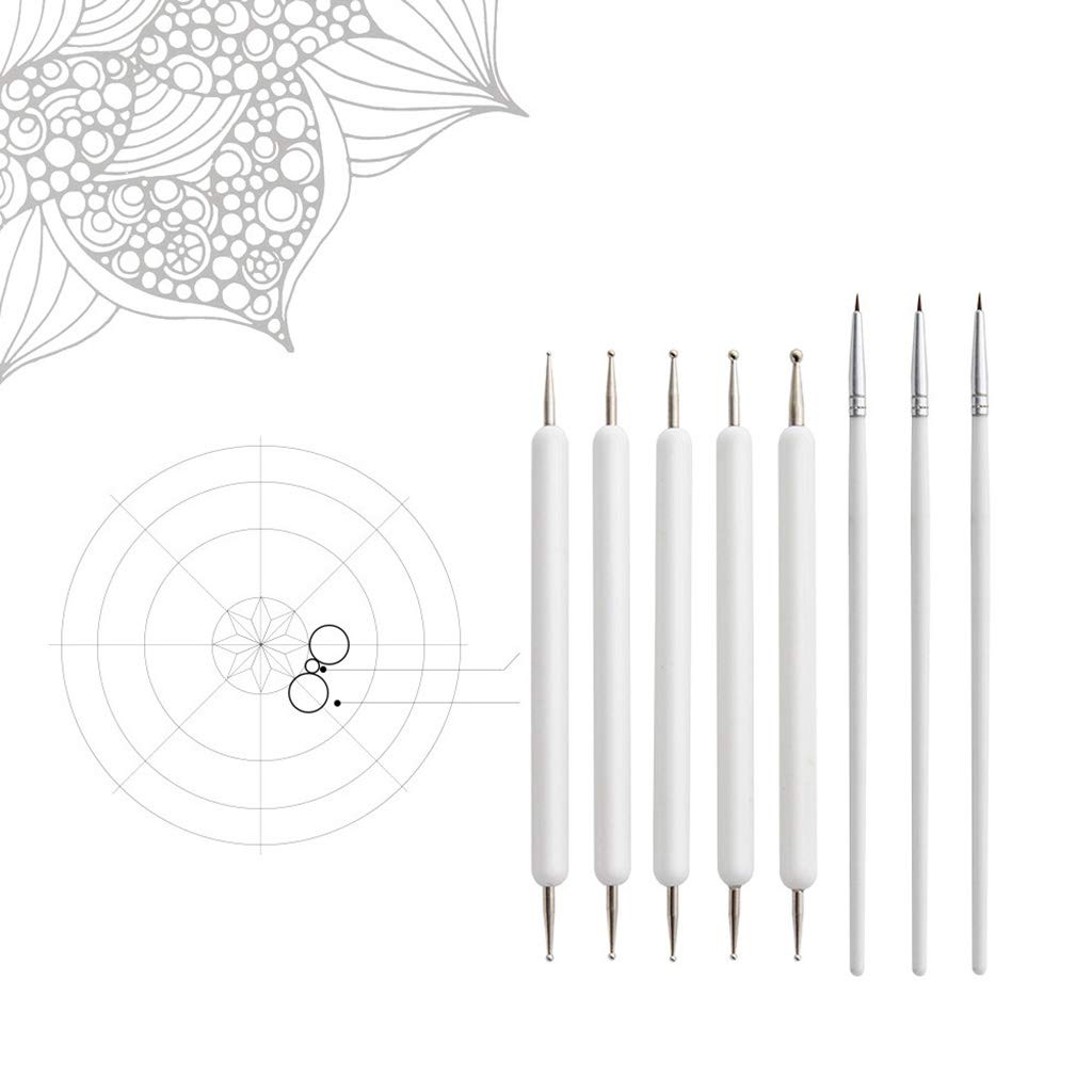 16pcs Dotting Pen Tools Set For Rock Painting Pottery Clay Modeling Art