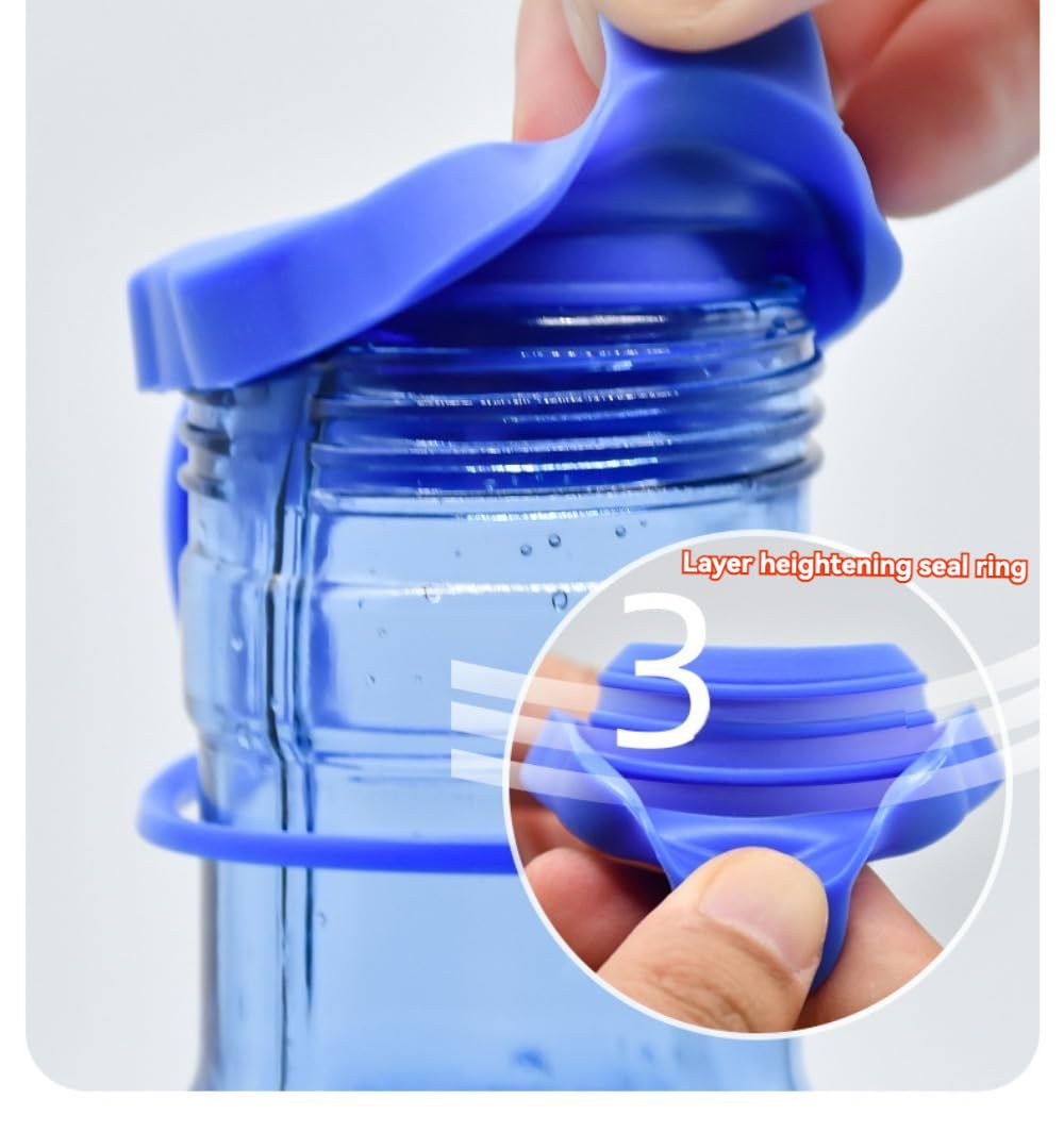 (4PCS)3 and 5 Gallon Water Jug Cap, Silicone Reusable Replacement Cap for 55mm Standard/Screw/Crown Tops,Non Spill Bottle Caps, 5 Gal Water Jug Cap