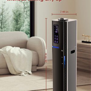 2.64Gal Humidifiers for Bedroom Large Room, Warm and Cool Mist up to 500ft², Top Fill Diffuser Ambient Light, 3 Mist Modes, 24H Timer,35dB Quiet Humidifier for Home Office Plant