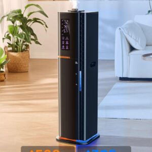 2.64Gal Humidifiers for Bedroom Large Room, Warm and Cool Mist up to 500ft², Top Fill Diffuser Ambient Light, 3 Mist Modes, 24H Timer,35dB Quiet Humidifier for Home Office Plant