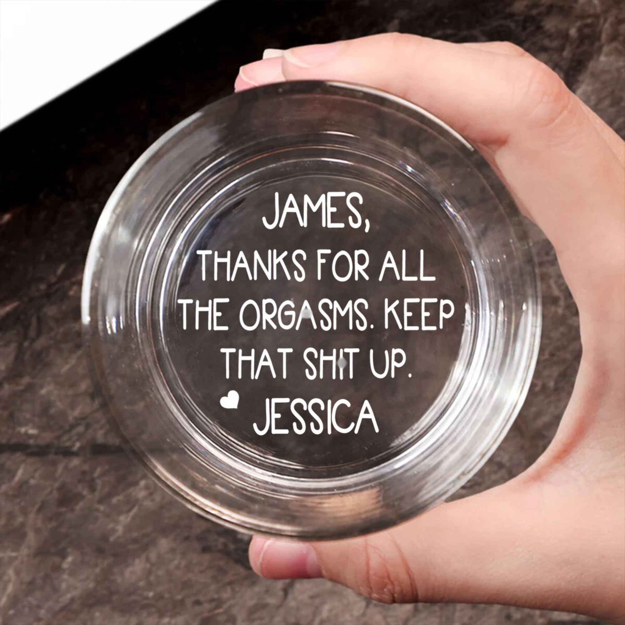 Wrappiness Personalized Engraved Whiskey Glass Gifts For Him, Thanks For All, Romantic Gifts For Husband, Husband Gifts From Wife, Funny Gag Gifts For Him, Anniversary Wedding Gift Ideas