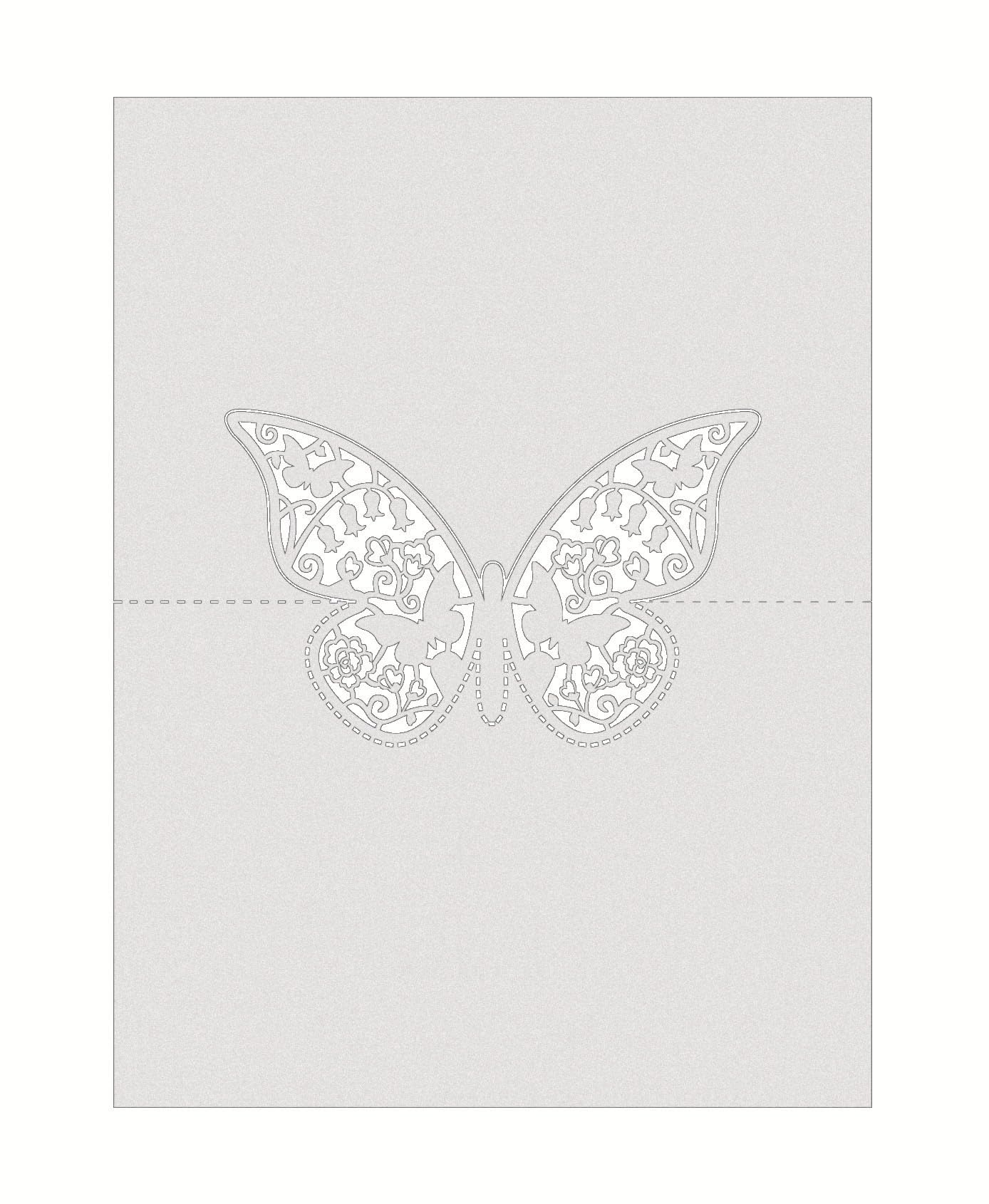 50 Pcs Place Cards for Table Setting with Butterfly White Folded Blank Table Seat Card Name Signs Card for Reception Baby Shower Weddings Party Dinner