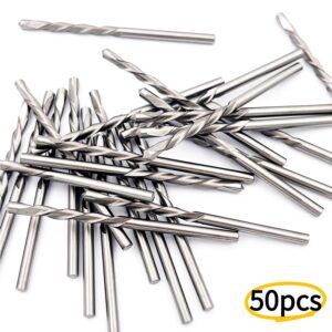 50 Pieces Drywall Cutting Tools 1/8 Inch Guide Point Cutting Bits,HSS65 Drill Bits, Cutting Drywall, Used for with Spiral Saw and Power Tools