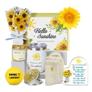 christmas gifts for women birthday gifts for her, sunflower gift sending sunshine, get well soon gifts basket for women, inspirational gift for best friend sister mom, unique gifts for thinking of you