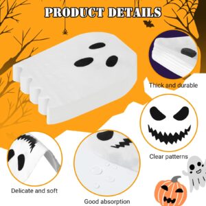 FZR Legend 50 Pack Halloween Party Napkins Ghost Paper Napkins, Halloween Cocktail Napkins Disposable Napkins for Halloween Party Supplies Decorations