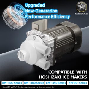 S-0731 Ice Machine Motor for Hoshizaki, Pump Service Assembly with Mounting Plate, 14-Inch Cable & Plug