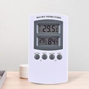 Indoor Outdoor Thermometer Hygrometer LCD Display Easy to Read Gauge for Home Bedroom Office Equipment Tool