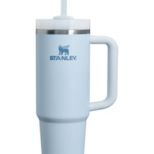 Stanley Quencher H2.0 Tumbler with Handle & Straw 30 oz | Twist On 3-Way Lid | Cupholder Compatible for Travel | Insulated Stainless Steel Cup | BPA-Free | Glacier