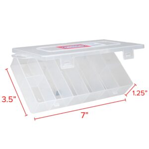 Craft County Clear Organizer – 8 Compartments in a Variety of Sizes to Sort Beads, Threads, Needles, Tools & More!