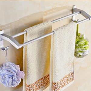 Towel rackTowel Rack Simple Towel Rack Bathroom Punch-Free Thickened Aluminum Towel Rack Kitchen Hanging Rod Load-Bearing Rust-Proof Towel Rail - A/40cm Bath Towel Rack