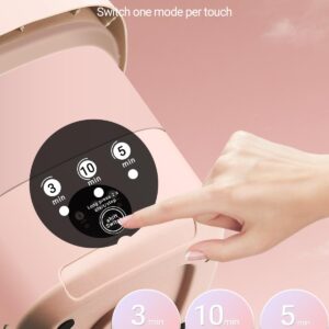 Portable Washing Machine, 11L Upgraded Large Capacity Foldable Mini Washer, Small Washing Machine for Apartments Travel Laundry Camping RV Dorm, Pink