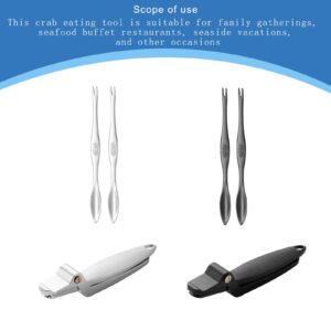 ROYALEAD Elegant Food Eating Utensils Multifunctional Food Eating Tool Ziny Alloys Crackers and Picks for Seafood Enthusiasts